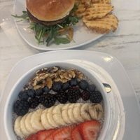 Impossible burger and chia bowll  at SYRUP - St Charles in St Charles