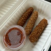Mozzarella sticks   at Greens and Grains in Stone Harbor