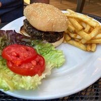 Nut burger, remove mayo and it’s vegan and delicious  at Jubilee Railroad Wilderness Lodge in Dunsmuir