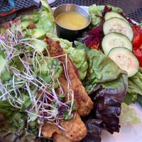Vegan BLT…I had it without a bun because I’m limiting carbs.  at Jubilee Railroad Wilderness Lodge in Dunsmuir