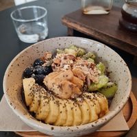 Açai bowl which is vegan at Espacio Elemental in Alicante