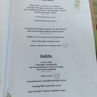 Karte at Gasthaus Tax in Baernbach