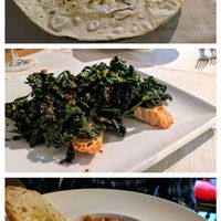 Musical bread, cavolo Nero bruschetta, cannellini bean stew at La Locanda in Clitheroe