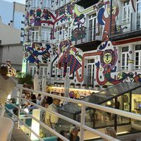 Pretty gallery wall  at ARTWALL Bar - Restaurant in Mallorca
