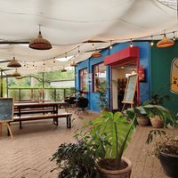 Outdoor space at Lava Latte in Nairobi