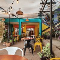 Outdoor space at Lava Latte in Nairobi