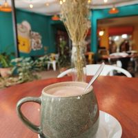 Chai Latte with oat milk at Lava Latte in Nairobi