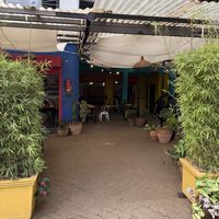 Hidden entrance  at Lava Latte in Nairobi