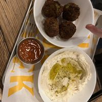 Falafel und Labaneh 🫠  at MOTEK in Frankfurt