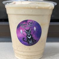 Concrete with vegan soft serve, Biscoff cookie, and peanut butter at Black Cat Frozen Custard in Portland