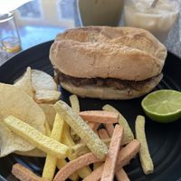 Bistec torta  at Plant Neta Cafe in Puebla