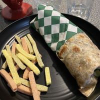 Had to order the burrito after the burger because I was still hungry    at Plant Neta Cafe in Puebla