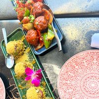 Avocado chaat, and gobi (cauliflower) Manchurian   at Mandala Indian Cuisine in Saratoga