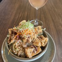 Noodle salad with tofu (no spring rolls to make if vegan)  at Hanoi 90's Asian Fusion in Rolleston