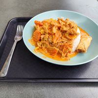 Panaeng curry with planted.chicken at Spoon - Hardturm in Zurich