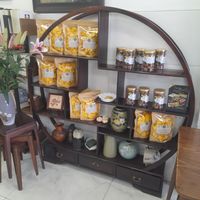 Vegan products for sell at Quán chay Duyen in Ho Chi Minh City