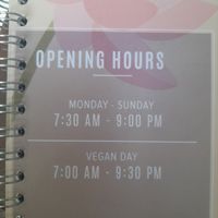 Opening times at Quán chay Duyen in Ho Chi Minh City