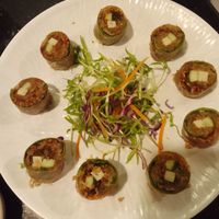 Vegetarian spring rolls at Lẩu Chay Naro quận 3 in Ho Chi Minh City