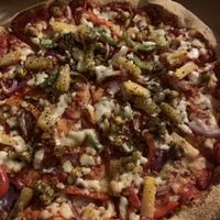 Large vegan pizzaa  at Four Star Pizza  in Phibsborough