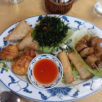 Mixed starter at Hey Hey Vegan Cuisine in Sale