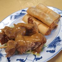 Satay/Spring Rolls at Hey Hey Vegan Cuisine in Sale
