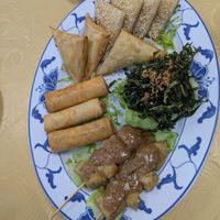 Snack platter at Hey Hey Vegan Cuisine in Sale
