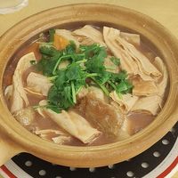 Tofu skin hotpot at Hey Hey Vegan Cuisine in Sale