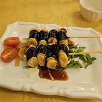 Seaweed and bean curd rolls at Hey Hey Vegan Cuisine in Sale