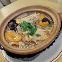 Loved the black mushrooms. Fake "lamb" ok, with beancurd too. at Hey Hey Vegan Cuisine in Sale
