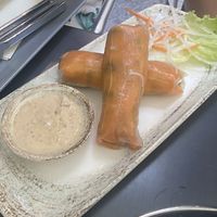 Summer rolls lachs  at Vevi - Kaiserstrasse in Vienna