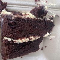 Black forest cake    at Chillingham Castle Tearoom in England