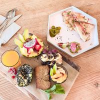 vegan brunch. at Brunch & Cake in Barcelona