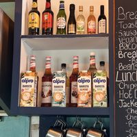 Has a range of plant milks for hot drinks   at The Lookout in Seaham