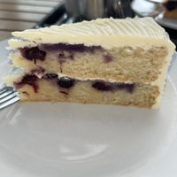 Lemon and blueberry cake was delicious   at The Lookout in Seaham