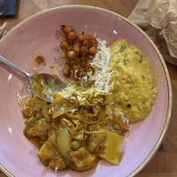 A selection on my plate (at home)  at Anisha Tandoori Rothbury in England