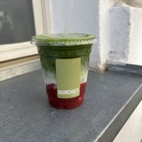 Strawberry Matcha Latte (€ 4,50)  at MUNCHIES in Ljubljana