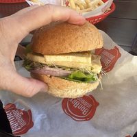 Burger was extremely tasty and the salad was very fresh   at Benbry Burgers Manly in Manly