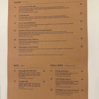 Sydney menu at Towzen - Sydney in Sydney