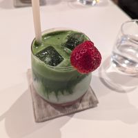 Iced Matcha Strawberry Latte at Towzen - Sydney in Sydney
