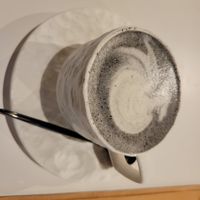 Amazing! Black sesame latte at Towzen - Sydney in Sydney