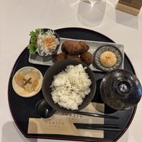 Lions mane karage rice meal  at Towzen - Sydney in Sydney
