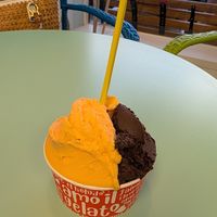 Tangelo and chocolate at Pompelmo Gelato in Westerly