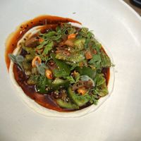 Ensalada de pepino   at Come Frutas y Verduras in Mexico City