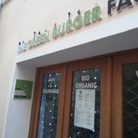 Loved the Xmas decoration on top of the restaurant name :) at Green Factory - Villa Devoto in Buenos Aires