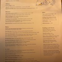 Menu, changes regularly.  at The Red Deer in Horsham