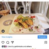 Vegan seitan tacos + rose. Make reservations bc it’s a small place and very popular😄I actually visited in 2018 before I was vegan and it was my first time having seitan!  at Vegan Restoran V in Tallinn