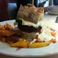 (V) Burger at Vegan Restoran V in Tallinn