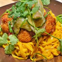 Battered cauliflower  at Vegan Restoran V in Tallinn