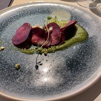 Beetroot Ravioli at Vegan Restoran V in Tallinn