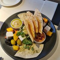 Platter to share at Vegan Restoran V in Tallinn